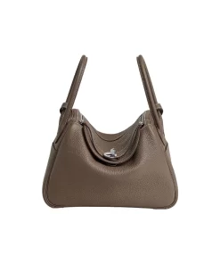 Lindy 26 in Étoupe (18) with Palladium Hardware, Clemence Calfskin Women's Shoulder Bag