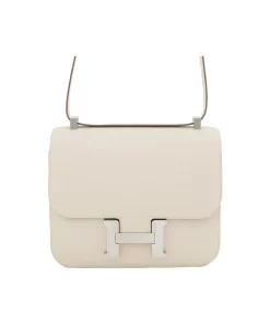 Constance 24 in Craie (10) with Palladium Hardware, Epsom Leather Women's Crossbody Bag