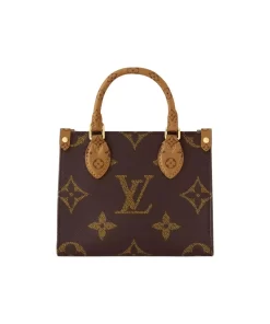 LOUIS VUITTON Onthego BB Monogram Empreinte Leather Tote - Women's Brown