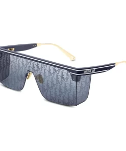 DIOR One-Piece Square Aviator Sunglasses - Acetate Frame in Blue (Unisex)