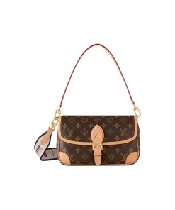 LOUIS VUITTON Diane PM Monogram Coated Canvas Shoulder Bag - Women's Brown