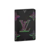 Pocket Organizer in Ombré Monogram Calfskin, Men's Black