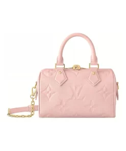 Speedy 20 Empreinte Leather Bag - Zipper Closure & Monogram Embossing (Women's Blush Pink)